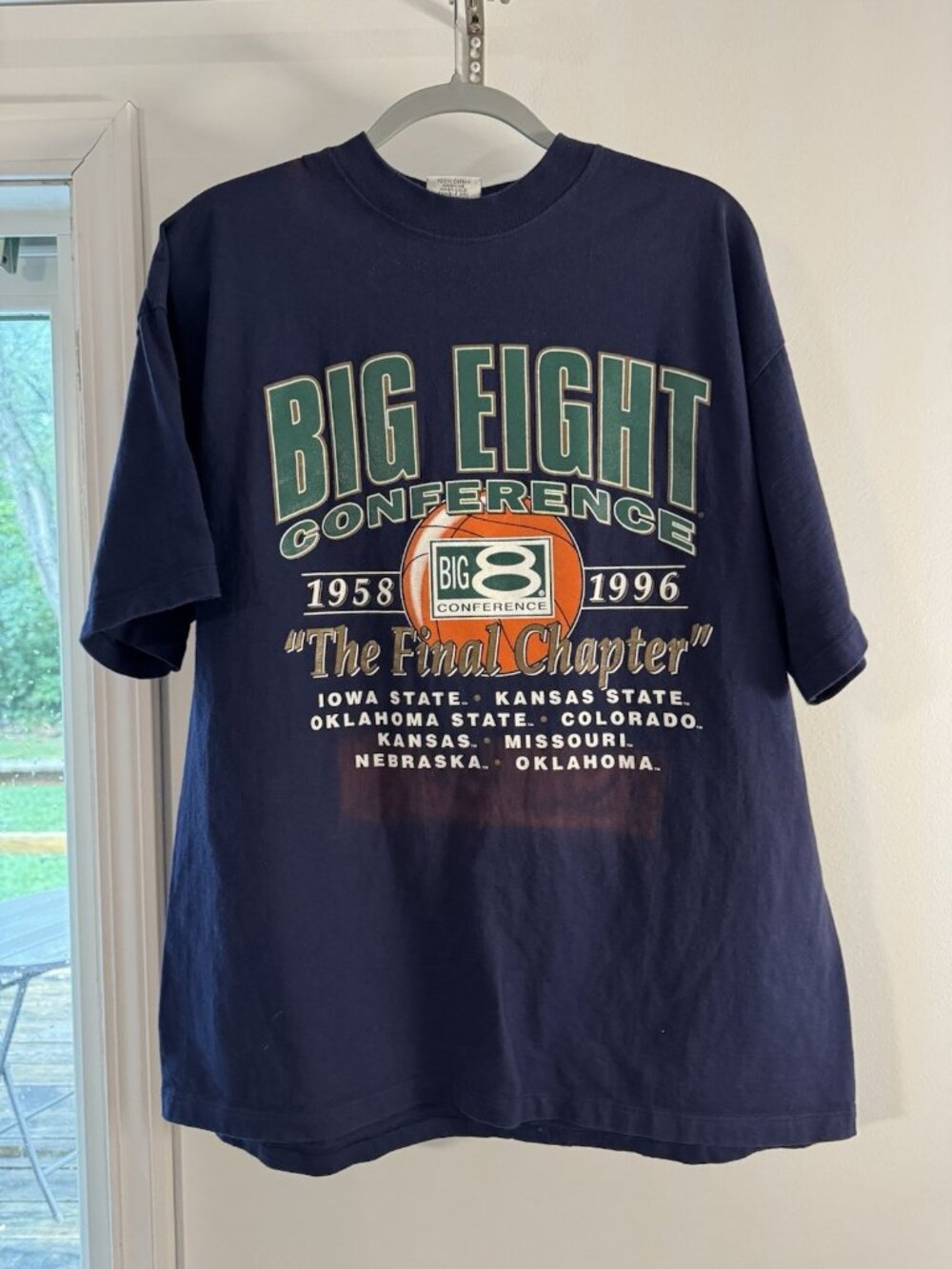 Vintage Big 8 Conference 1996 Final Chapter Tee Men's XL Navy